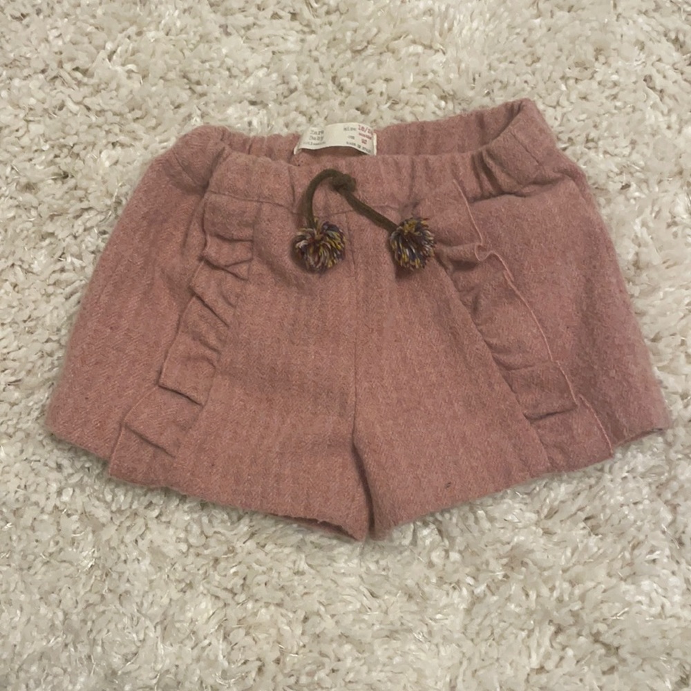 Zara Baby Wool Shorts Mauve